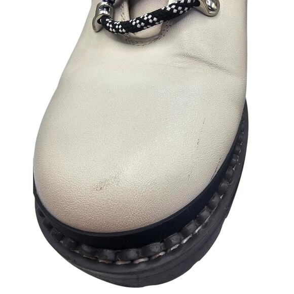 Universal Thread Target White Cream Combat Lug Lace Up Boot - Picture 7 of 11